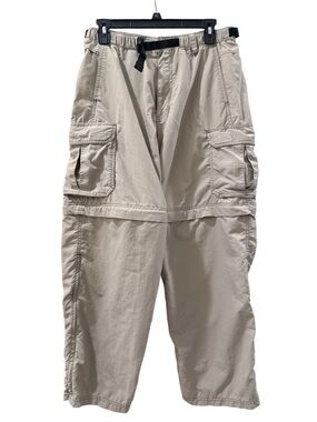 REI Co-op Sahara men’s Medium X 28 tan convertible cargo pants/shorts